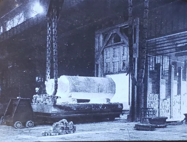 A Ruhr District Steel Works Interior, Germany, c1930 Magic Lantern Glass Slide