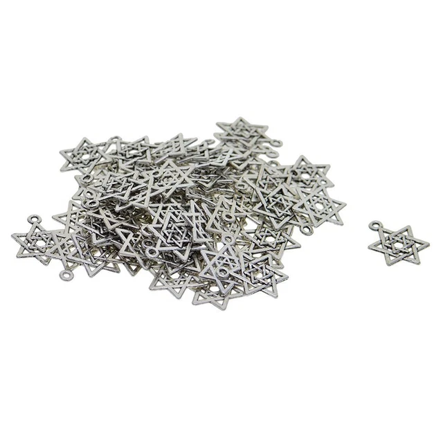 50 Stück tibetischen Silber  Schmuck machen Charms Anhänger Handwerk