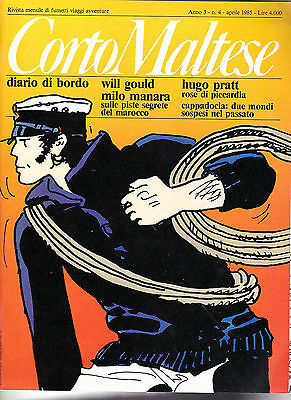 CORTO MALTESE rivista anno 3 n.  4 (aprile 1985) con PRATT, MANARA...