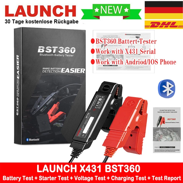 2023 Launch BST360 tester batteria 6&12V 2000CCA tester batteria per scanner X431