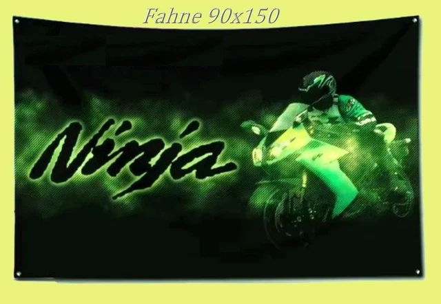 Grand Drapeau KAWASAKI Racing Team 150 X 90 Cm Bannière Moto