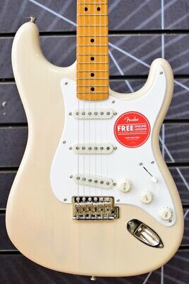 Fender Squier Classic Vibe anni Cinquanta Stratocaster bianca bionda Acero 