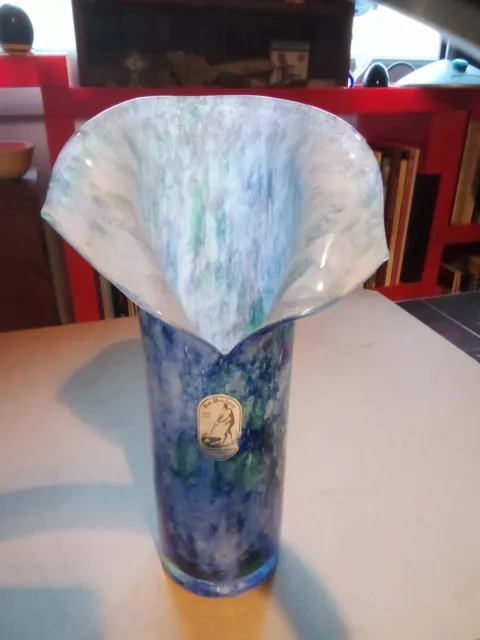 Vase en verre multicouche signé de la cristallerie LA ROCHERE   ancien