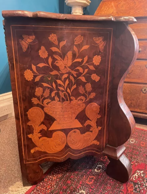 A Dutch Walnut Marquetry Chest From The Early 19th Century 3