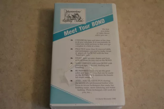 Máquina de tejer Meet your Bond cinta VHS Cheryl Burnette (1988) USM Ultimate