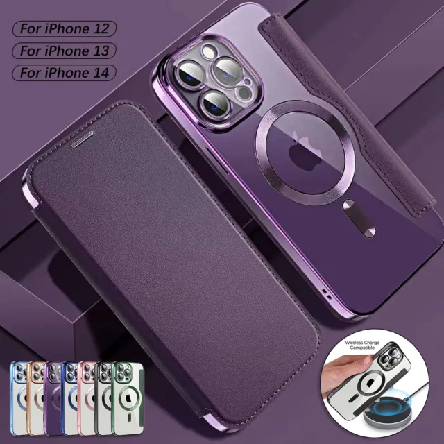 Mag Safe Magnetic Leather Wallet Card Flip Case For iPhone 14 13 Pro Max 12 11