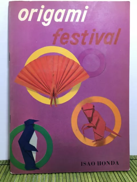 Origami Festival Isao Honda quinta impresión 1972 flores animales algunas muestras