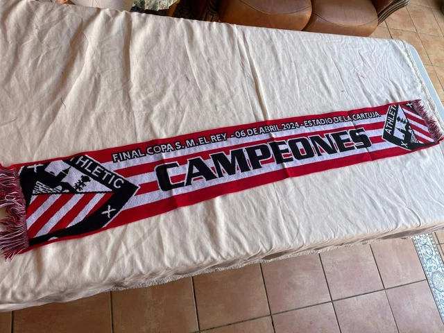 Bufanda De Futbol Vintage Del F.c Barcelona Tiempo Copa Europa De