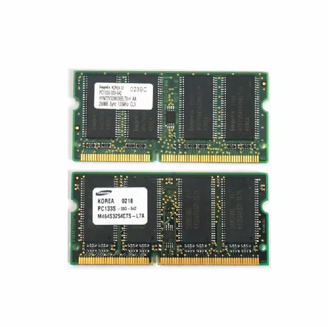 512MB 2pcs 256MB PC133 133Mhz 144pin SDR SDRAM Sodimm Laptop Notebook Ram Memory