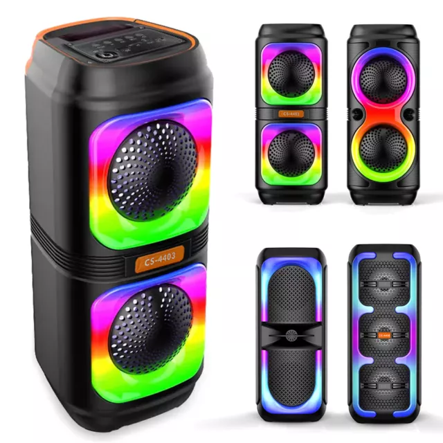 Portable TWS Bluetooth Speaker Bass Speakers Party Speaker Stereo RGB Subwoofer