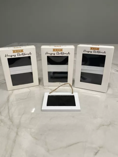 18 Small Farmhouse Shabby Chic Mini ChalkBoard W/ Hanging Rope Pack- 6 lot 3