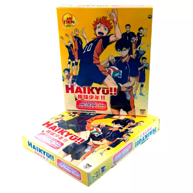 Haikyuu!! Season 1,2,3,4 + 5 OVA + 4 Movie _ English Sub_ DVD Anime All  Region