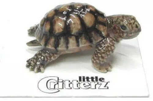 Little Critterz Miniature Porcelain Animal Figure Desert Tortoise "Joshua" LC311