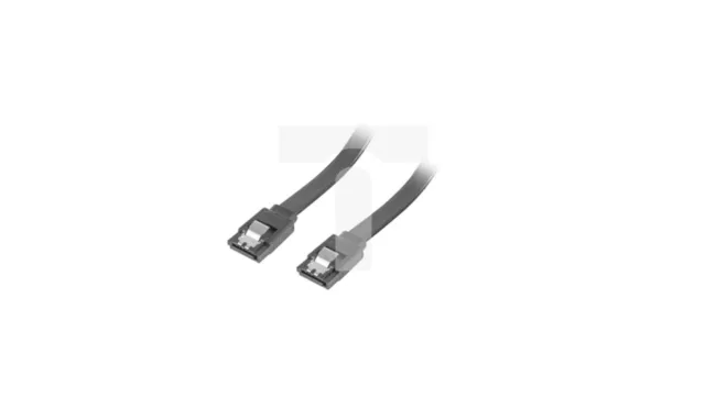 SATA DATA III cable (6GB/s) 0.3m with metal latches black LANBERG /T2UK