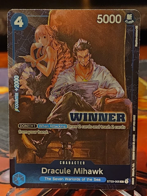 Dracule Mihawk R OP-DH-0M01-082 One Piece Anime Trading Card TCG