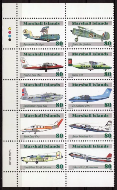 ZAYIX Marshall Islands 791 MNH Airplanes Aircraft Planes 090223SM36M