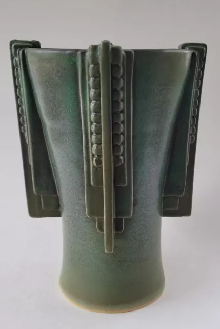 D Schock Pottery Arts and Crafts, Mission, Prairie style vase.