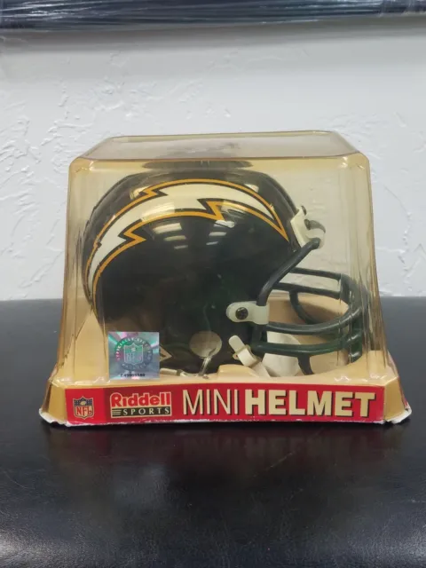 Nib San Diego Chargers Vsr4 Riddell Mini Nfl Football Helmet Logo