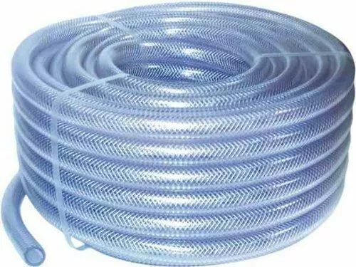 Premium Grade Air Water Fuel Food Grade Hose Clear Braided PVC Pipe UK Stock!