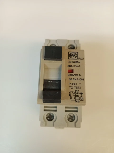 MK LN 5780 RCCB 80 A 30 MA – Doppelpoliger Fehlerstromschutzschalter, Gebraucht, Aus Spanien