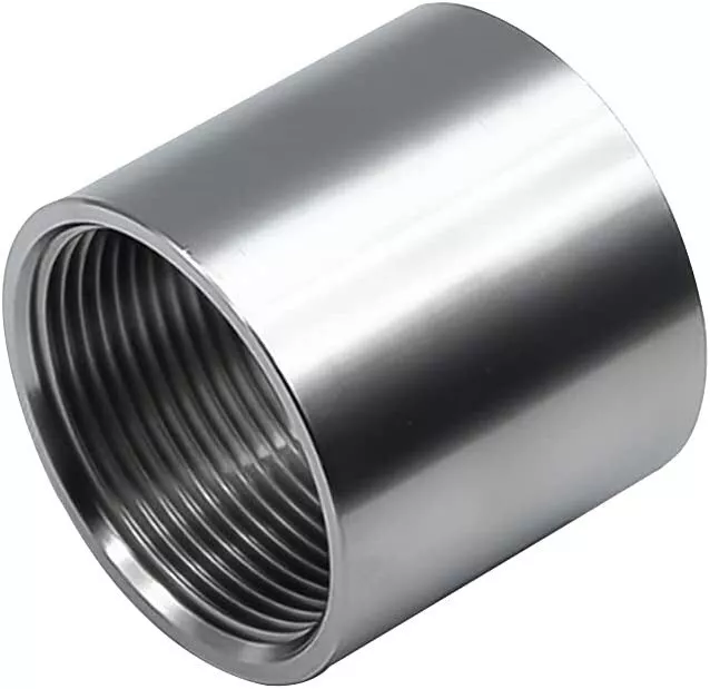 2-1/2" NPT Female Threaded Full Coupling 316 Stainless Steel Coupler 150 Fitting