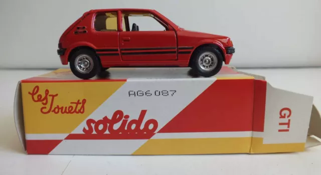 Peugeot 205 Gti 1984 - Solido Reedition Hachette - 1/43Eme En Boite *