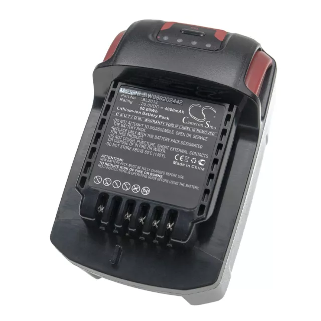 Akku für Ingersoll Rand W7250 W5350 W7150 4000mAh 20V