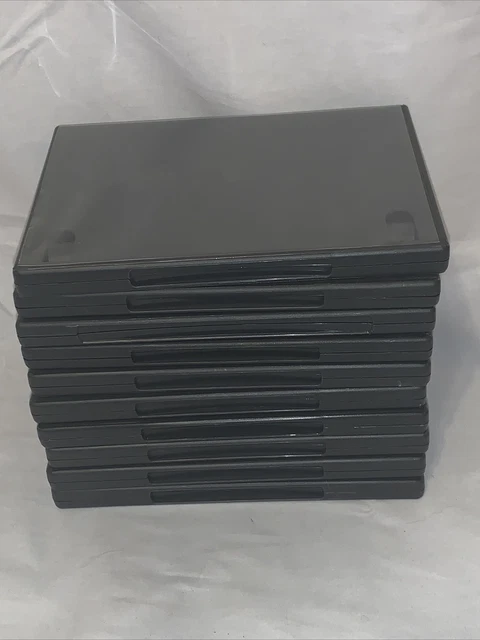 Lot of 10 Empty Standard Cases for DVDs, CDs or Video Games
