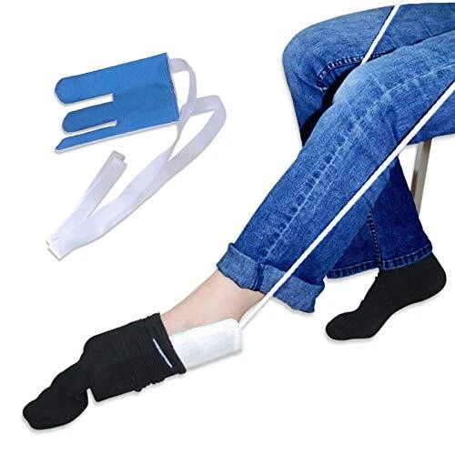 Anziehhilfe für Socken und Strümpfe, Sockenanzieher Sockenanziehhilfe Dressin...