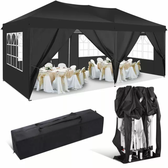 Padiglione 3x3m-3x6m gazebo pieghevole impermeabile pop-up tenda per feste tenda da giardino gazebo