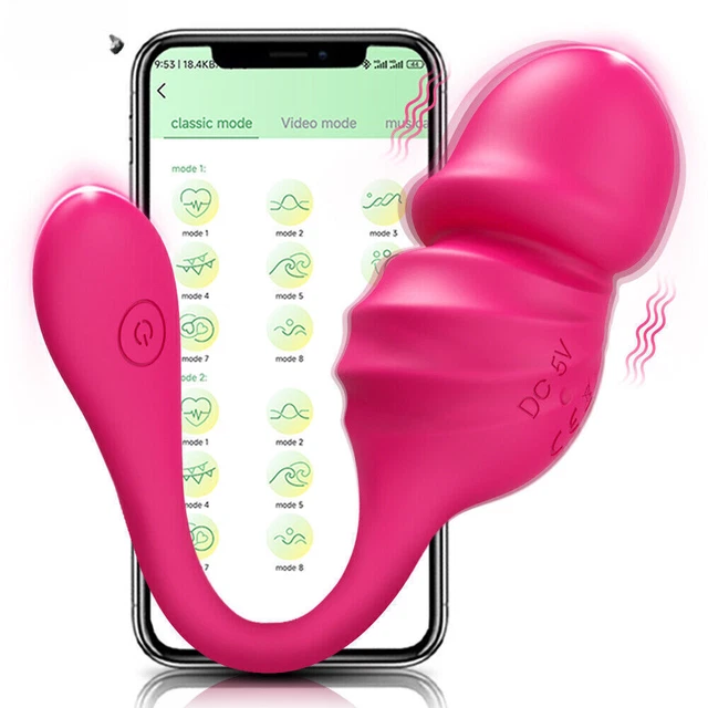 Vibromasseur Télescopique Rotatif Andrea Avec Bluetooth - Pour Femme - Gel De Silicone - Neuf