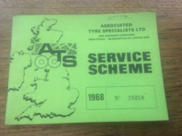 VINTAGE 1968 ATS Service Scheme for WC Mathison Withernsea Haulage ...