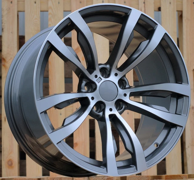4 Jantes Alliage BMW Style 599M - Noir Poli - 20'' - Pour X5 E70 X6 E71 - ET35/40