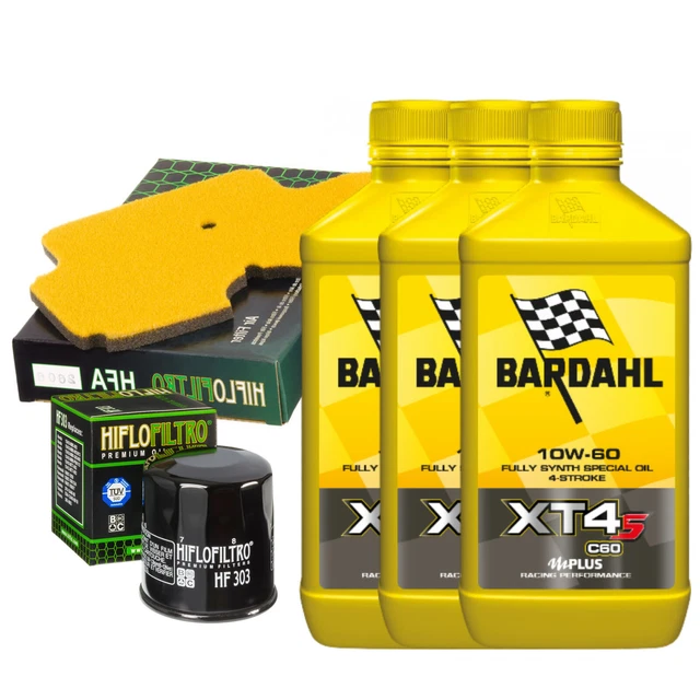 Kit Entretien Moto Honda Varadero 1000 : 4L Huile Bardahl 10W40 + Filtre à Air Prêt à Poser !
