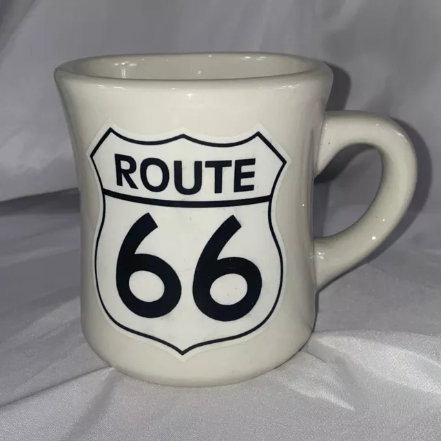 Vintage Route 66 Diner Heavy Thick Coffee Mug Cup Cafe EUC