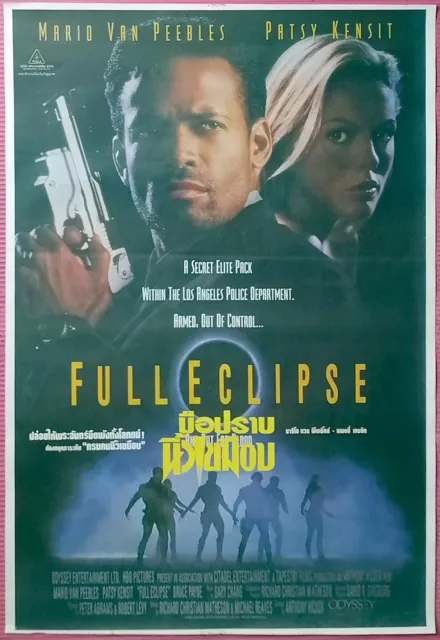 Full Eclipse (1993) Thai Movie Poster Original