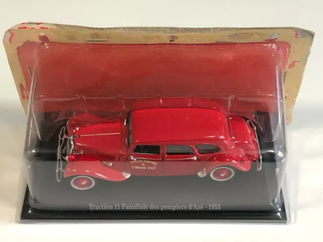 ATLAS UH NOREV Citroën Traction Familiale Sapeurs Pompiers d'Azé 1955 1/43