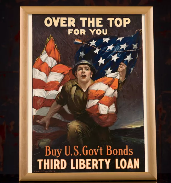 Buy War Bonds Poster - WW1 US Third Liberty Loan, WWI Memorabilia Print Repro