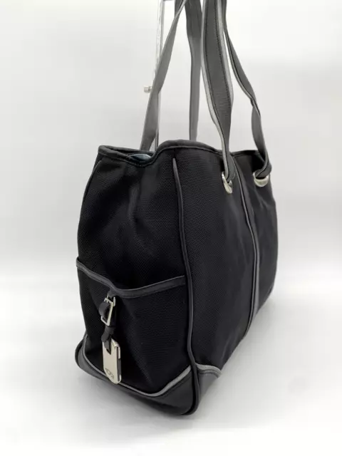 Tumi Elements Ballistic Nylon w/Leather Trim Handbag 14" (Black) 4
