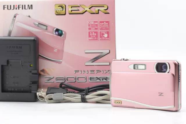 [Near MINT Box] Fujifilm FinePix Z800EXR Pink 12.0MP Digital Camera From JAPAN