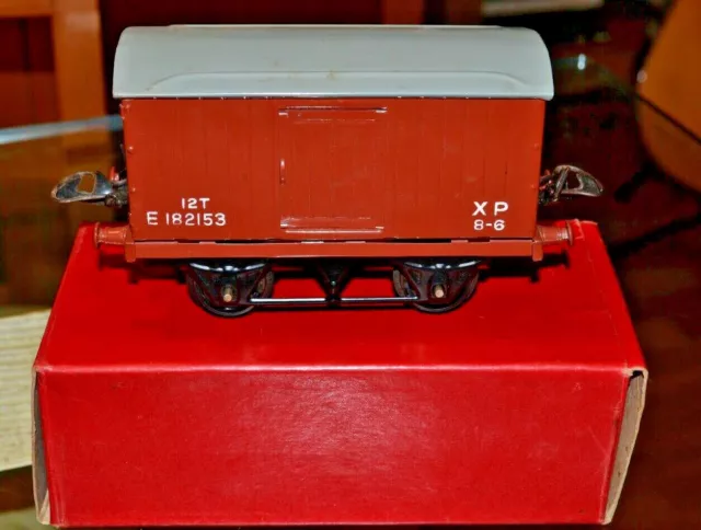 Vintage verpackt Hornby Züge Spur O Ware Van Nr. 1; fast neuwertig