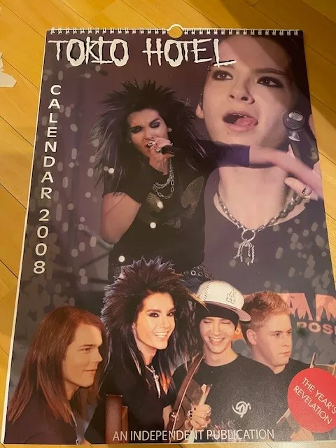 Calendario Tokio Hotel 2008 In Inglese. Da Collezione. Bill Kaulitz, Tom Kaulitz