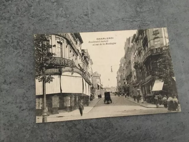Charleroi : Boulevard Audant et rue de la montagne (1918).