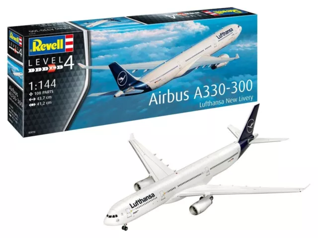 Revell 03816 Airbus A330-300 Lufthansa NewLivery Plastik Modellbausatz 1:144 NEU