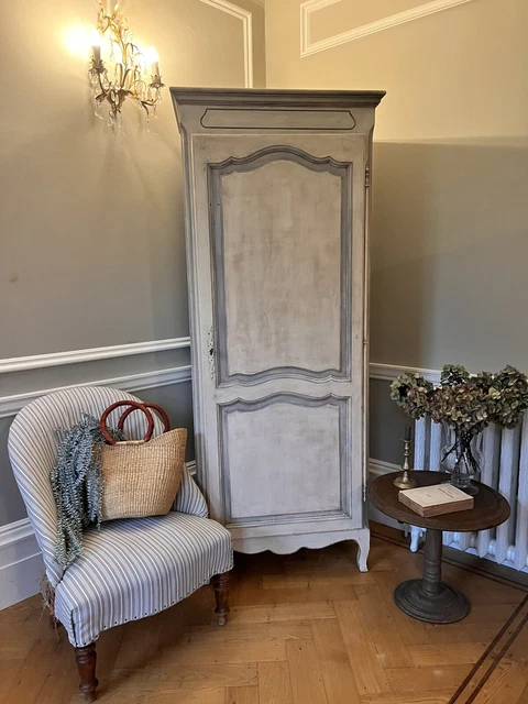 Stunning Single Wardrobe Painted French Style Cupboard Storage Cabinet