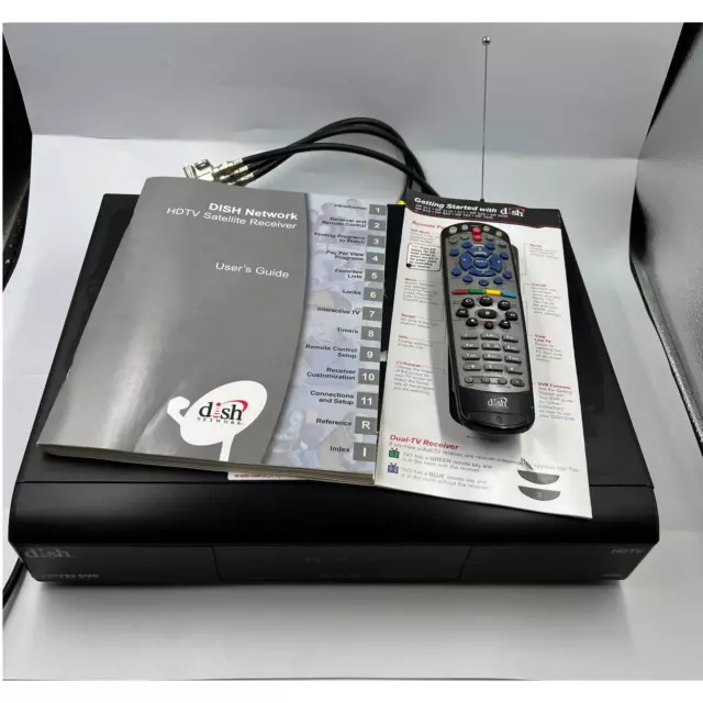 DISH Network ViP722 DVR Receiver Satellite TV Remote Powers On Smart Card