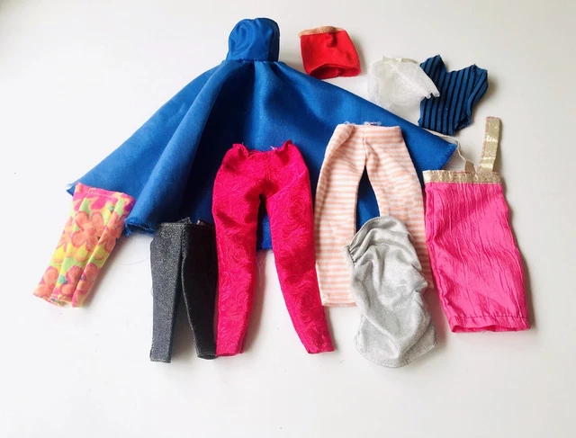 Vintage Barbie Doll Clothing Lot Bulk Bundle