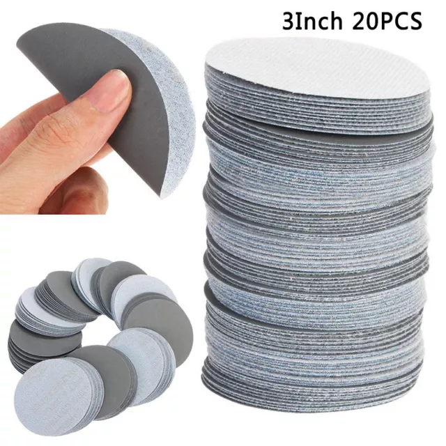 Schleifpapier 75mm Schleifblätter Schleifscheiben Schleifpad 40-3000Grit 2019 HQ