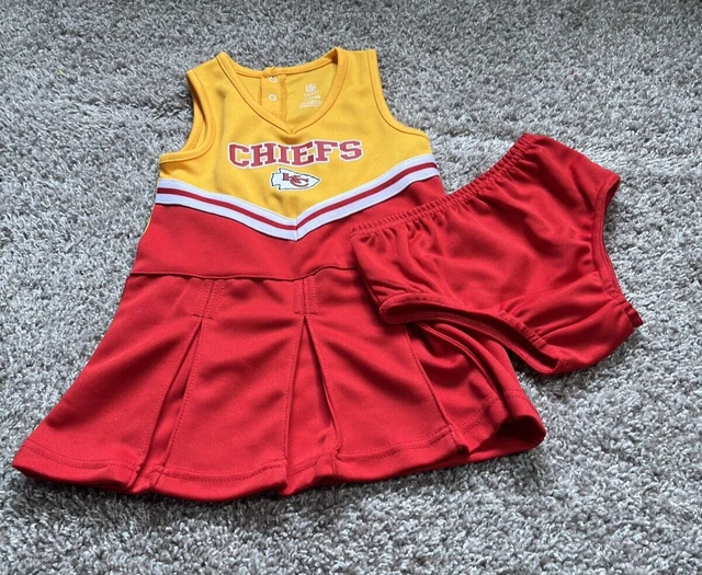 Kansas City Chiefs NFL Football Cheerleader Outfit   Size 4 T
