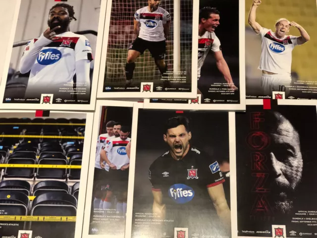 8 Dundalk Fc 2020 Collector's Items Programmes -  You Choose